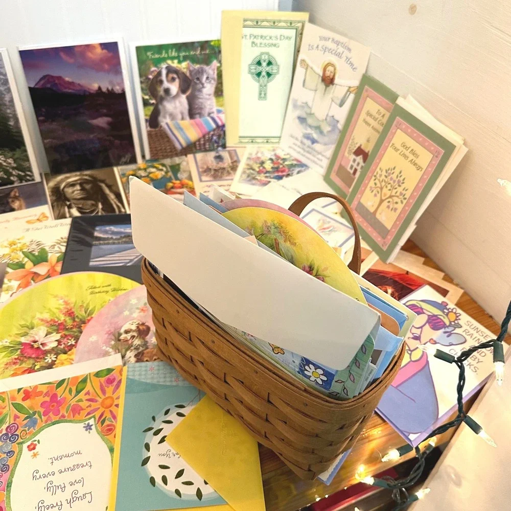 Unbranded Large Greeting Card Lot Mixed Excellent Vintage Nature Animal HBD